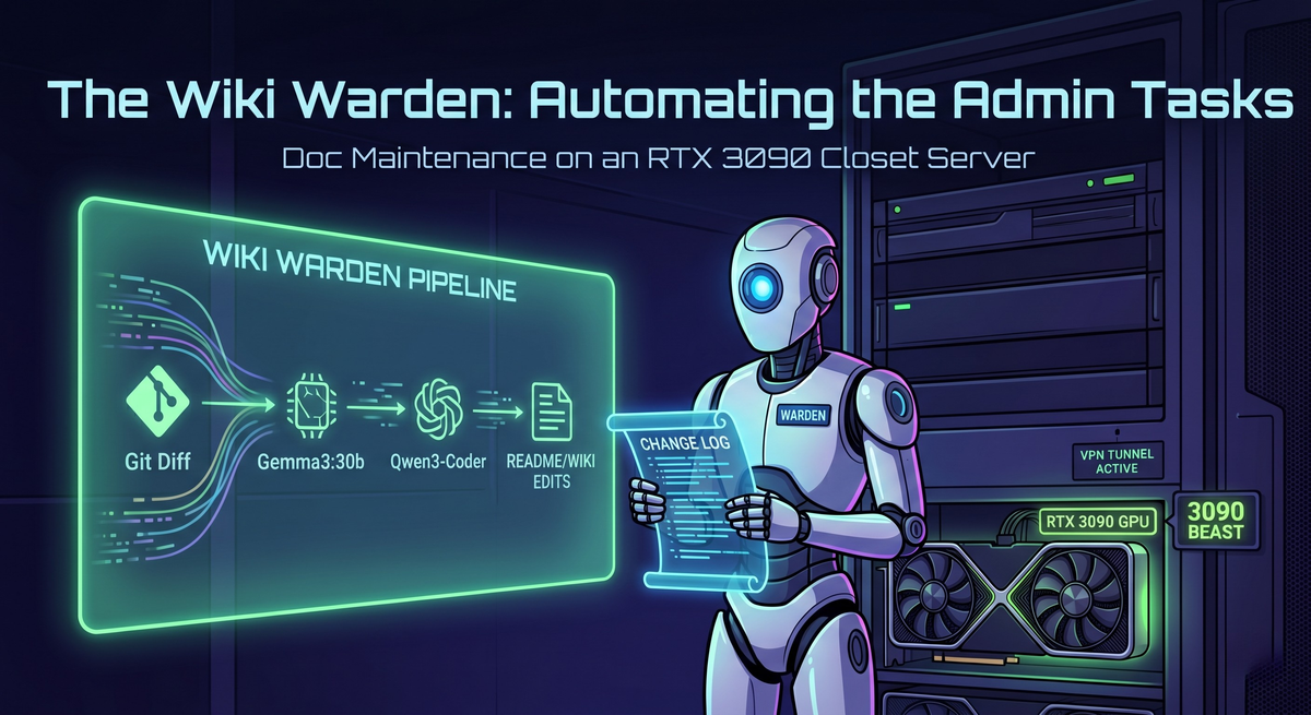 The Wiki Warden: Automating the Boring Stuff with a Closet-Bound 3090
